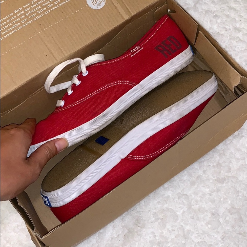 Size 7.5 RED Taylor Swift Keds